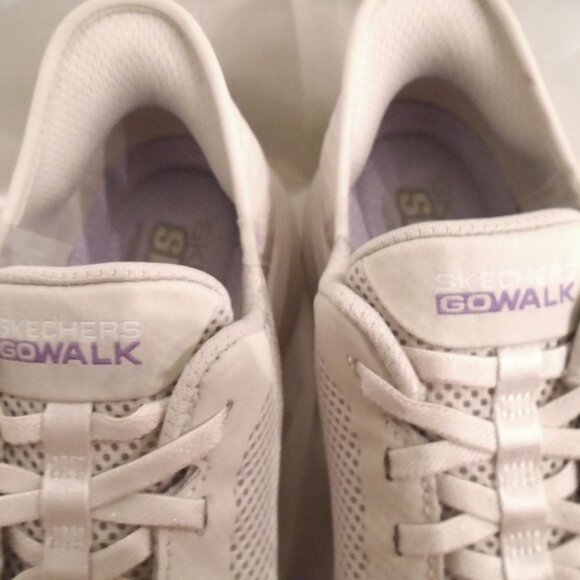 EUC ~ SKECHERS GO WALK SLIP-INS WOMENS FLEX TAUPE SIZE 9.5 - Picture 5 of 9